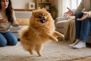 สุนัขก่อนฝึกพฤติกรรมดื้อ กระโดดใส่คน ไม่เชื่อฟังคำสั่ง Dog Class Center