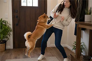 สุนัขก่อนฝึกพฤติกรรมดื้อ กระโดดใส่คน ไม่เชื่อฟังคำสั่ง Dog Class Center